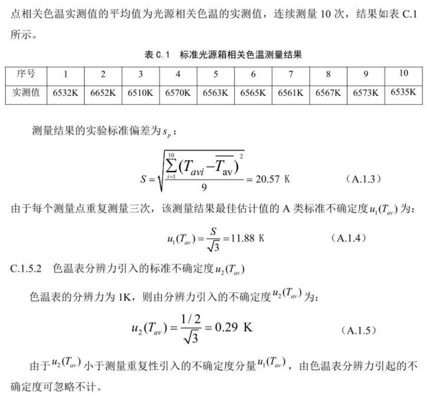 柠檬视频成人APP相关色温测量不确定度的评定3